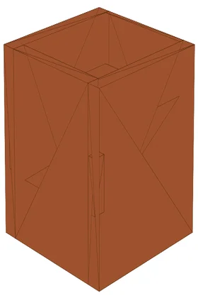 Flat  Panel  True  Style  T  M  I  R1014  Mahogany  Doors